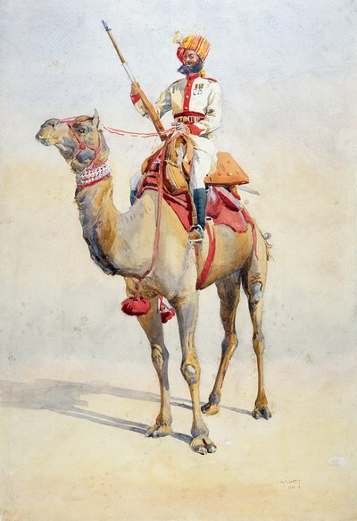 Sowar del Corpo dei cammelli di Bikanir, illustrazione per 